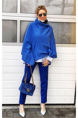 Sleeveless cowl neck Cashmere Poncho - SEMON Cashmere