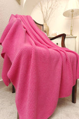 100% cashmere blanket in pink