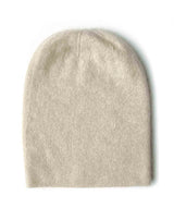 Beige cashmere beanie