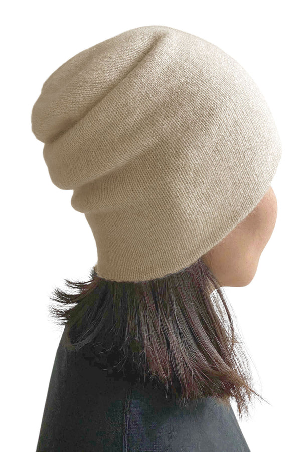 Beige cashmere hat UK