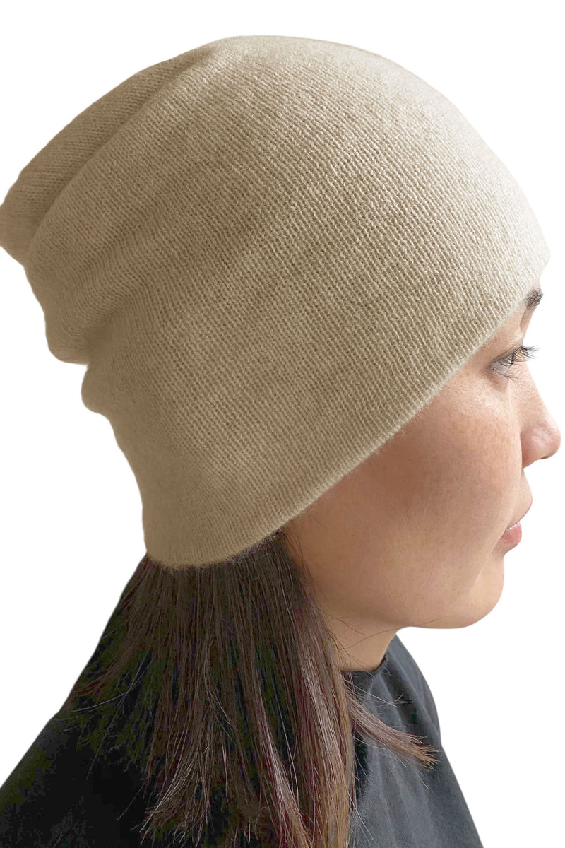 Beige cashmere hat UK