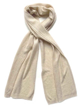 Beige cashmere scarf