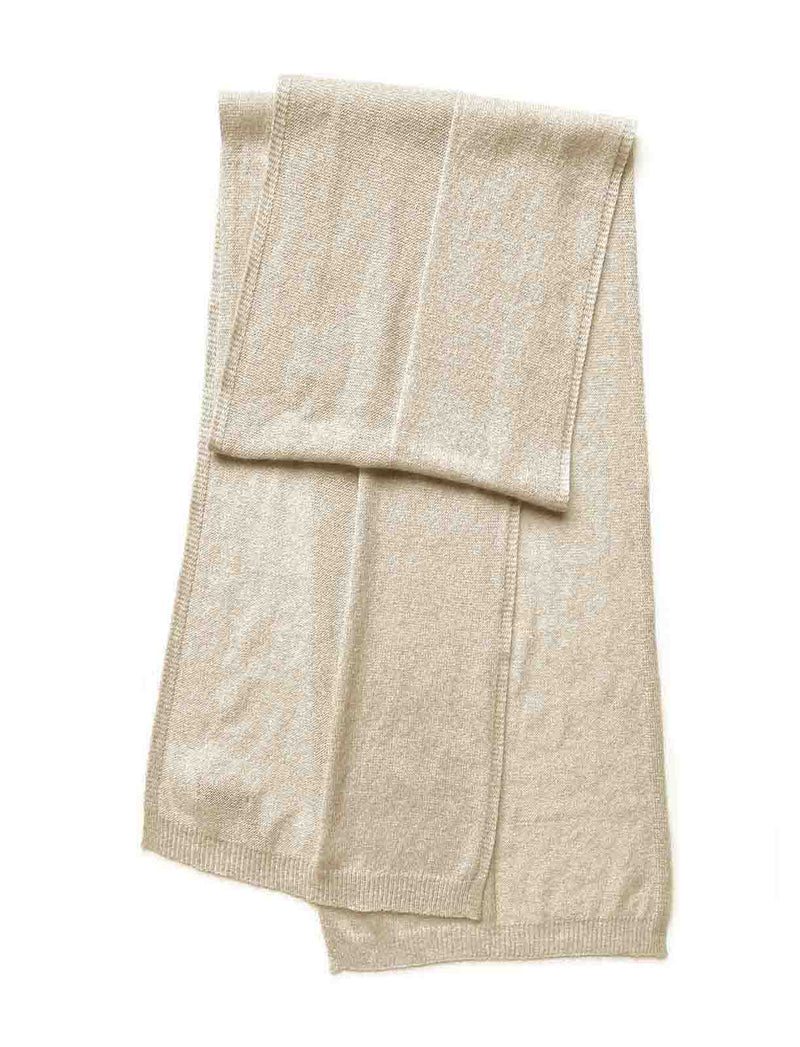 Beige cashmere scarf