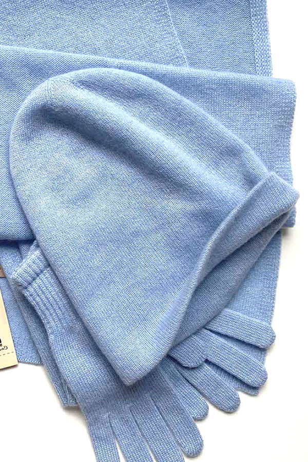 Cashmere Beanie Powder blue 