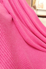 Pink cashmere blanket close-up