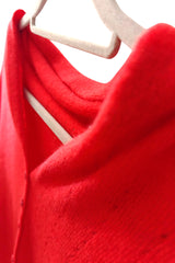 Bright red cashmere wrap