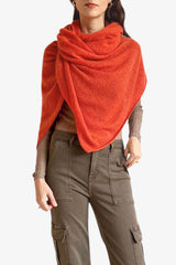 Burnt orange cashmere shawl