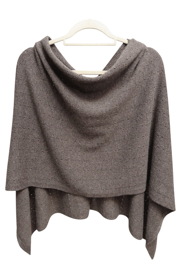 Brown cashmere shawl