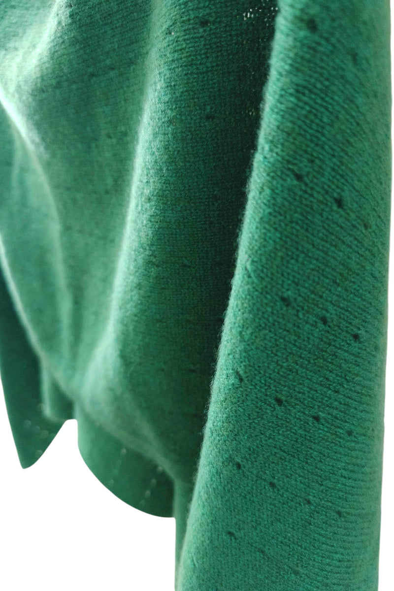 Jade green cashmere poncho UK