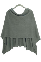 Khaki green cashmere shawl
