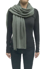 Khaki cashmere scarf