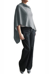 Grey cashmere poncho UK