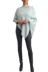 Cashmere wrap aqua blue