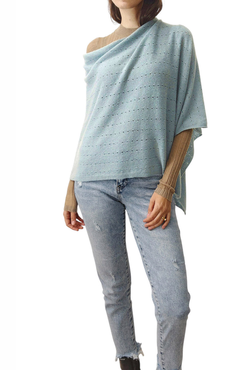 Green cashmere wrap - SEMON Cashmere