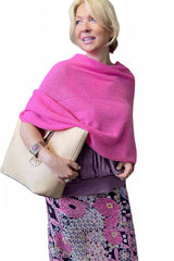 Cashmere wrap rose pink