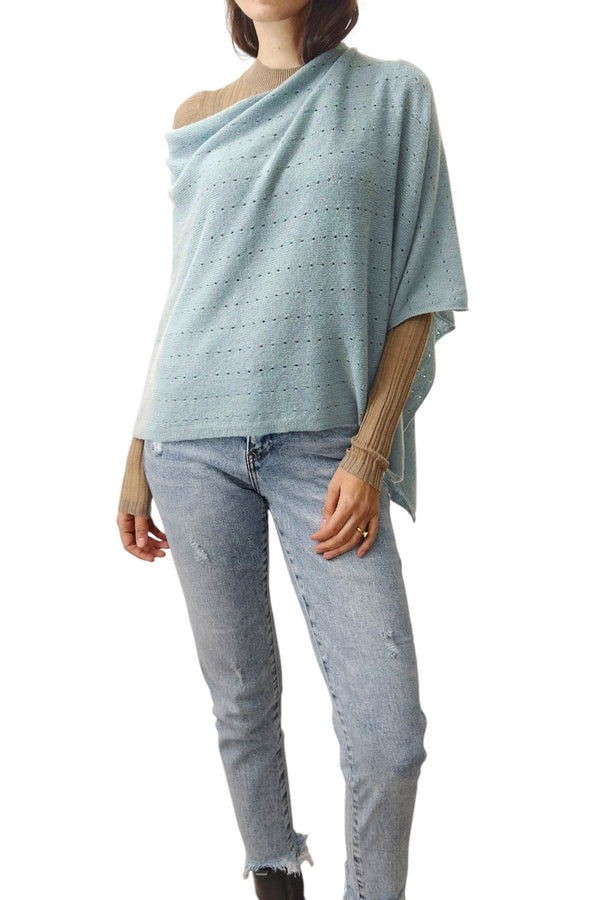 Green cashmere wrap - SEMON Cashmere