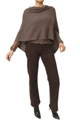Brown cashmere shawl