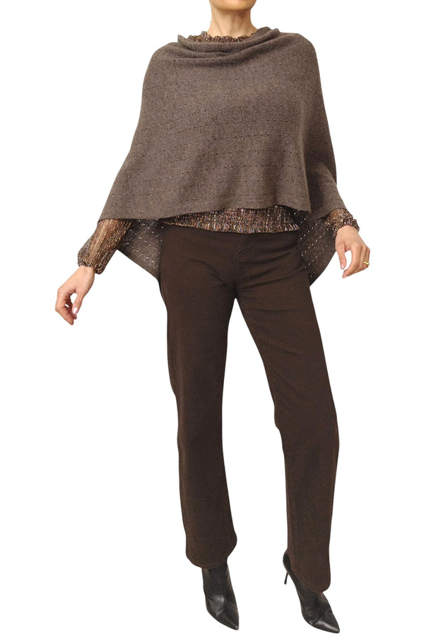Brown cashmere shawl