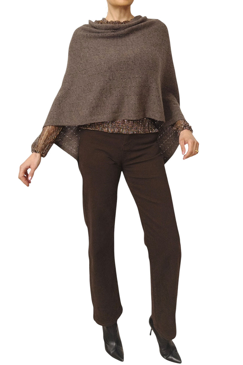 Brown cashmere shawl