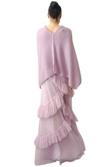Cashmere pashmina for wedding guest lilac