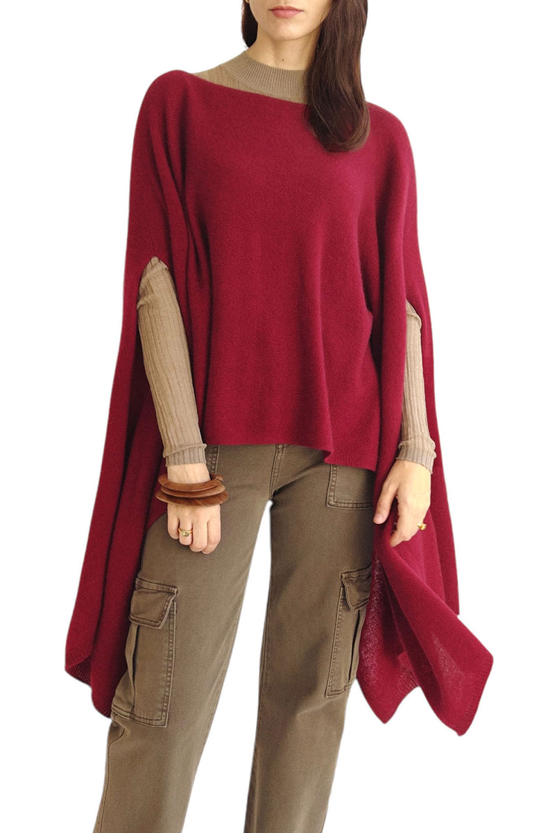 Cashmere poncho wrap | SEMON Cashmere