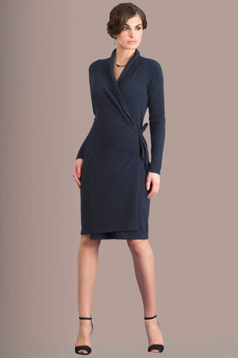 Cashmere wrap dress Bespoke order