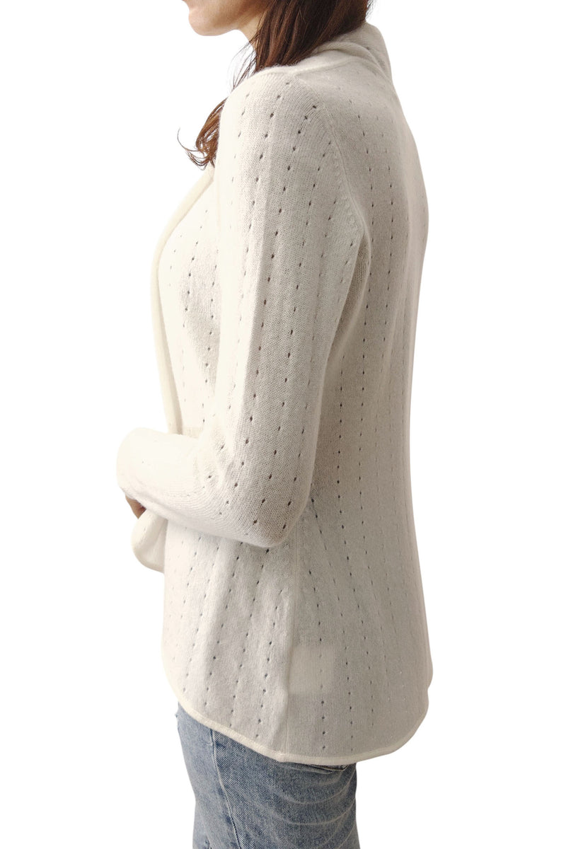 White Cashmere cardigan - SEMON Cashmere
