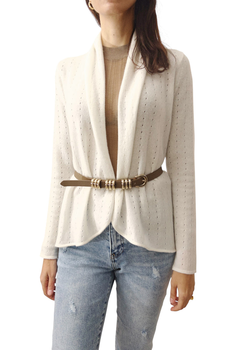 White Cashmere cardigan