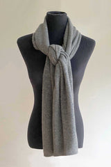 Grey cashmere scarf