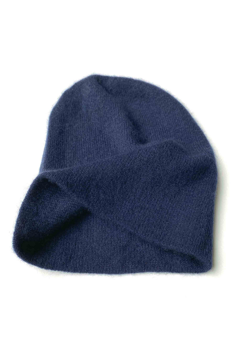 Plain cashmere beanie