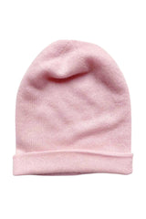 Pale pink cashmere beanie UK