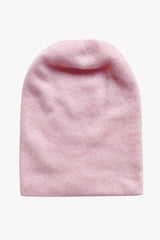 Pale pink cashmere hat women