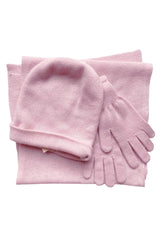Pale pink cashmere hat