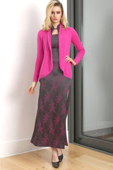 Pointelle Cashmere cardigan in Rose pink - SEMON Cashmere