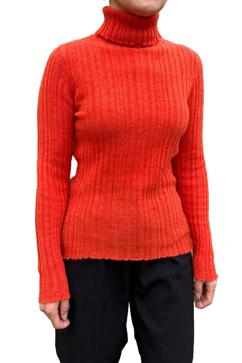 Orange Turtleneck Sweater Orange Polo Neck Jumper Womens Buy Women