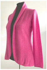 Lacy Cashmere cardigan in pink - SEMON Cashmere