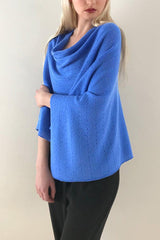Blue cashmere shawl