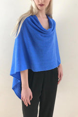 Blue cashmere wrap