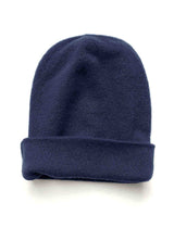 Cashmere hat UK navy