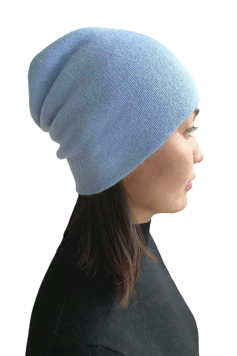 Cashmere hat blue