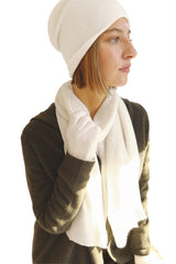 White cashmere hat UK